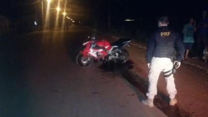 Motociclista acidenta-se aps fugir da PRF em So Borja